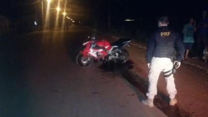 Motociclista acidenta-se aps fugir da PRF em So Borja